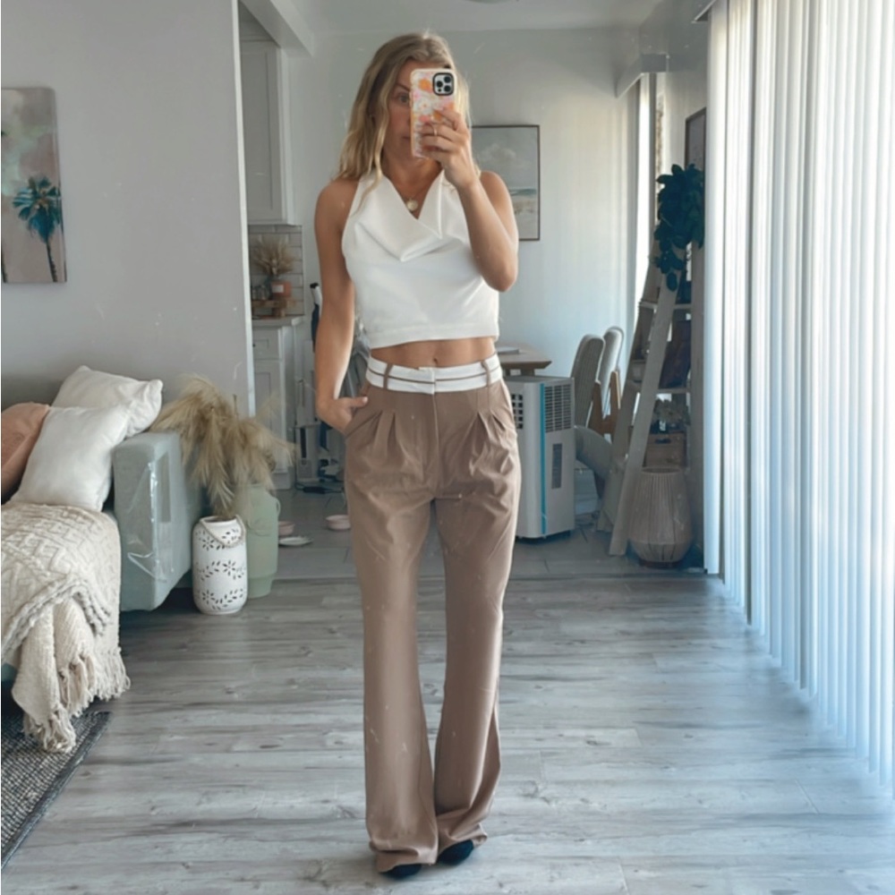 Commense waistband trousers